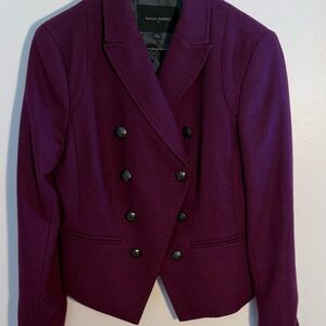 Banana Republic Women's Rich Burgundy Wool Blazer